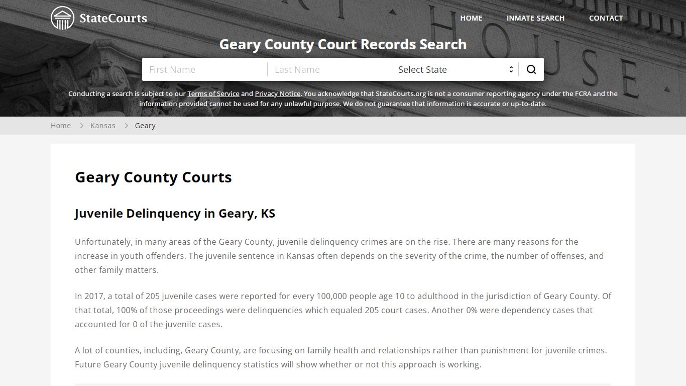 Geary County, KS Courts - Records & Cases - StateCourts